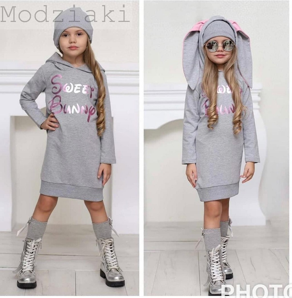 Długa bluza - tunika Sweet Bunny - obrazek 2
