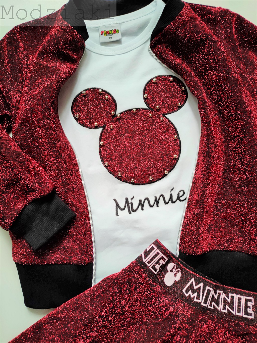 Komplet dla dziewczynki Shine Minnie - 2 kolory - obrazek 2