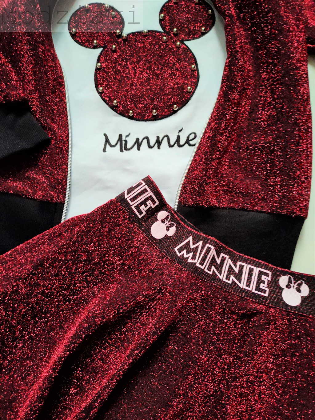 Komplet dla dziewczynki Shine Minnie - 2 kolory - obrazek 3