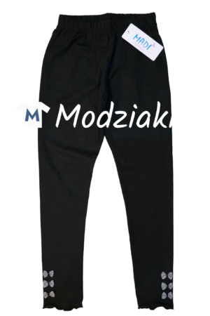 getry bawełniane czarne