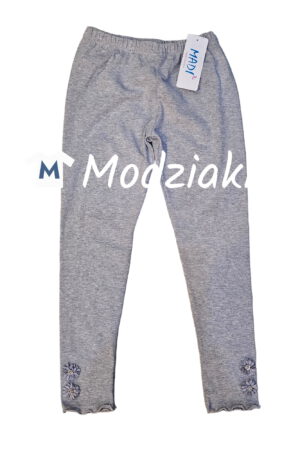 getry bawełniane szare